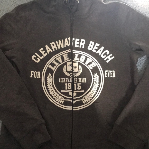 Clearwater Beach Florida Zip Hoodie - Picture 1 of 3